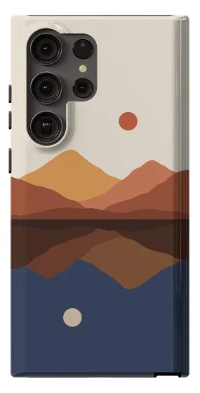 Opposites Attract | Day & Night Colorblock Mountains Samsung Case