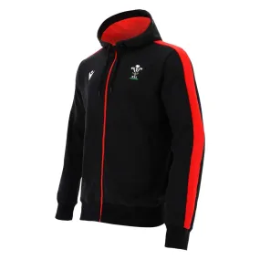 2020-2021 Wales Full Zip Cotton Hooded Sweatshirt (Black)