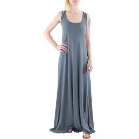 24seven Comfort Apparel Womens Scoop Neck Sleeveless Maxi Dress