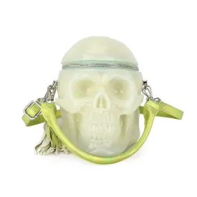 3D Bags Skull Gel Cross Body Handle Bag Glow-in-the-dark Mini Shoulder Handbag