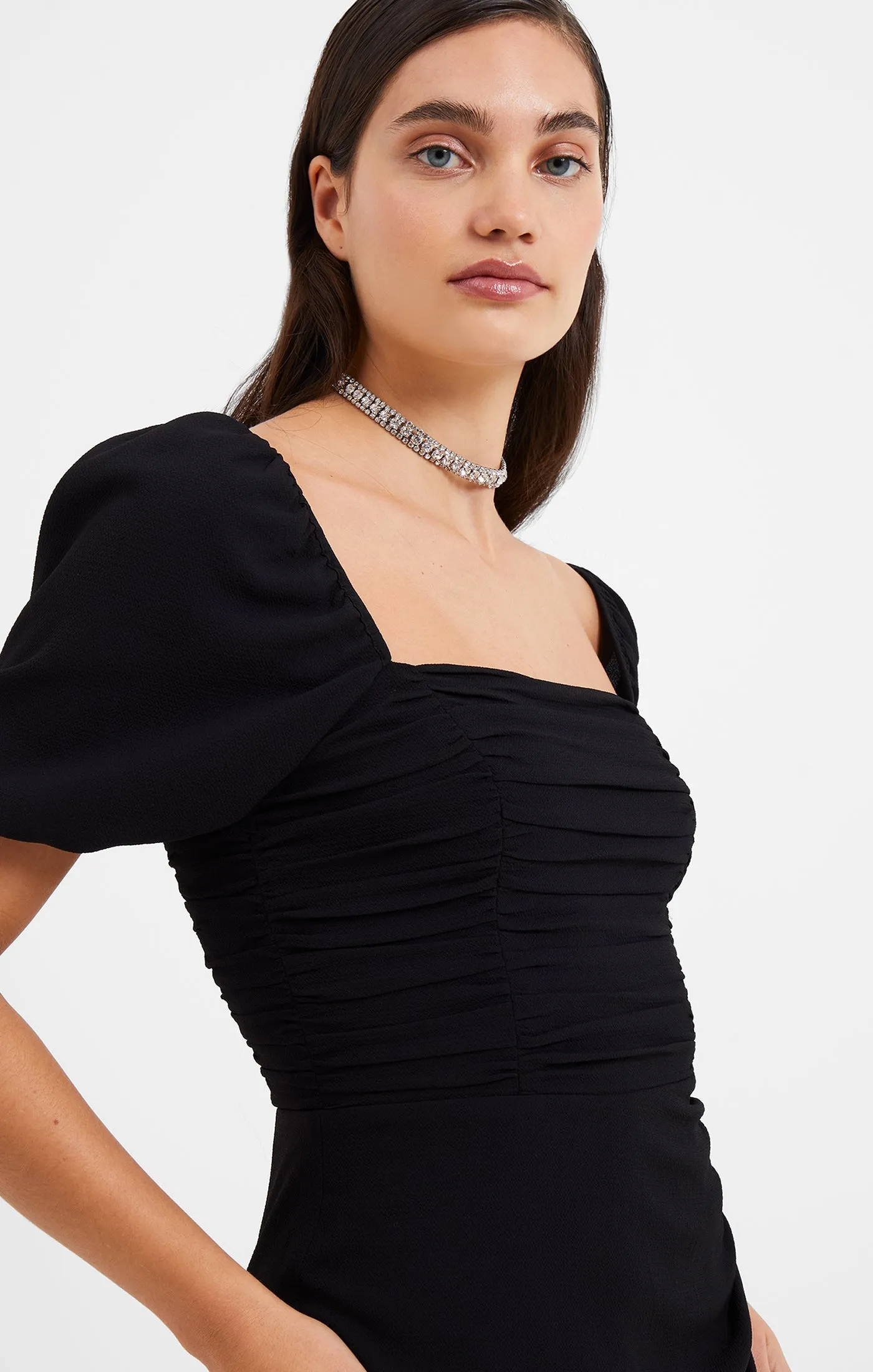 Afina Verona Ruched Midi Dress