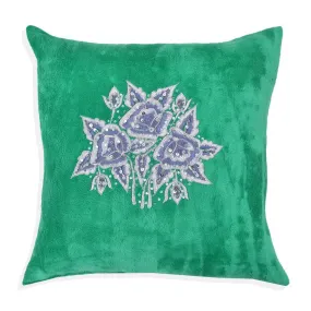 AKC Pure Velvet Embroidered Gratifying Filled Cushion