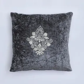 AKC Suede Velvet Embroidered Filled Cushion