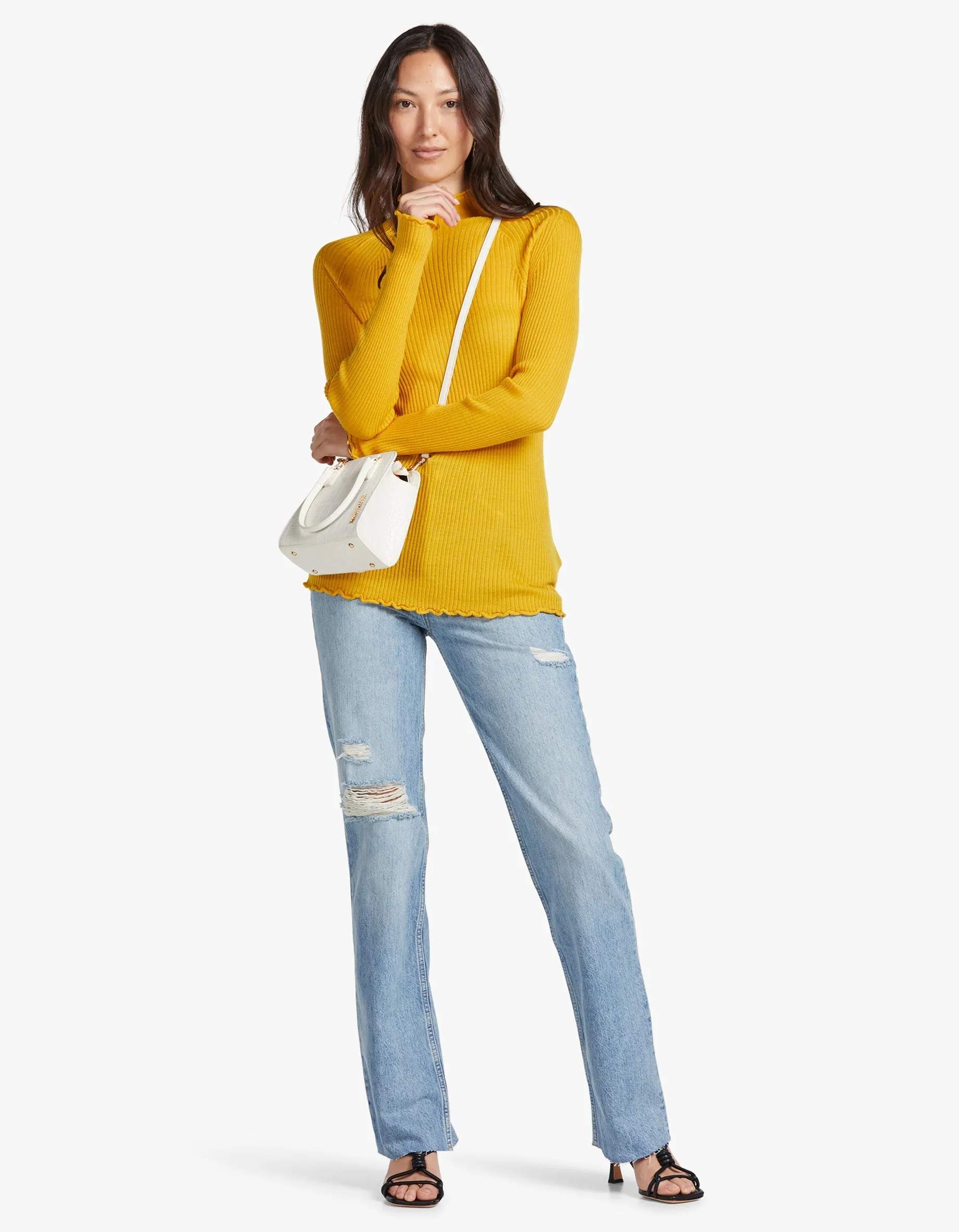 Alistair Knit Turtle Neck - Honey