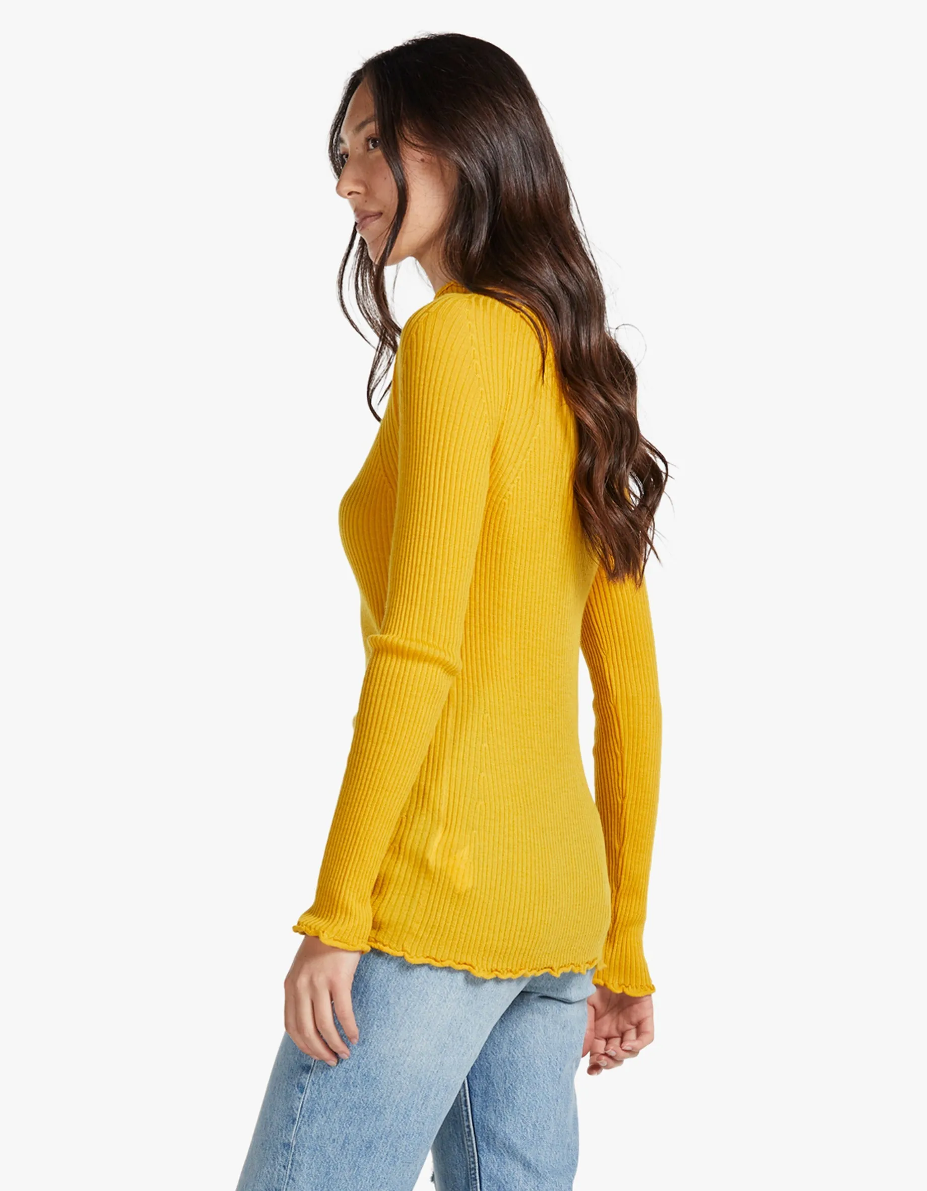 Alistair Knit Turtle Neck - Honey