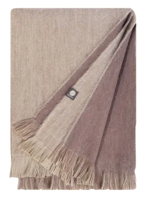 Alpaca Double Sided Throw - Chestnut