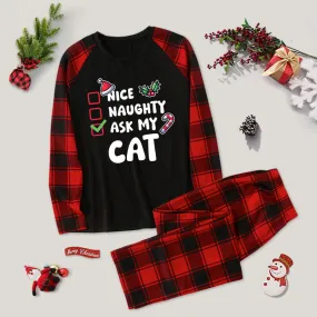 Ask My Cat Family Christmas Pajama Sets