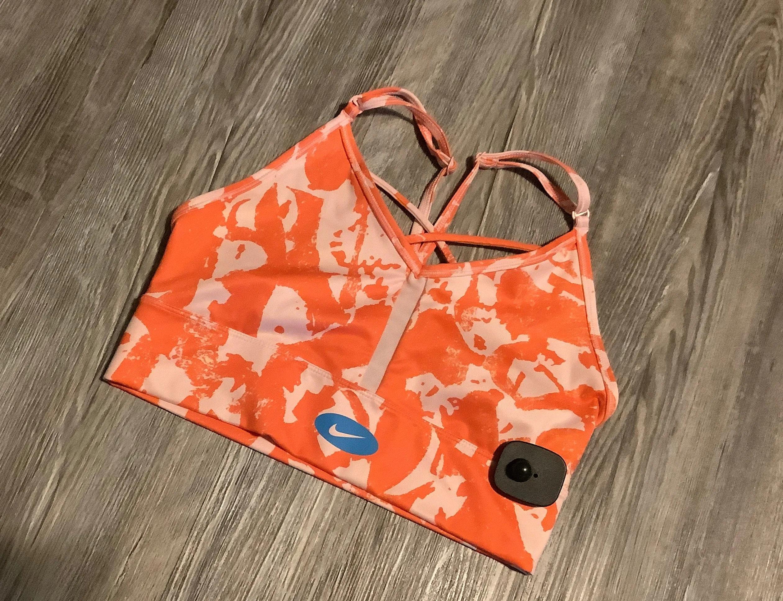 Athletic Bra By Nike Apparel In Orange, Size: M