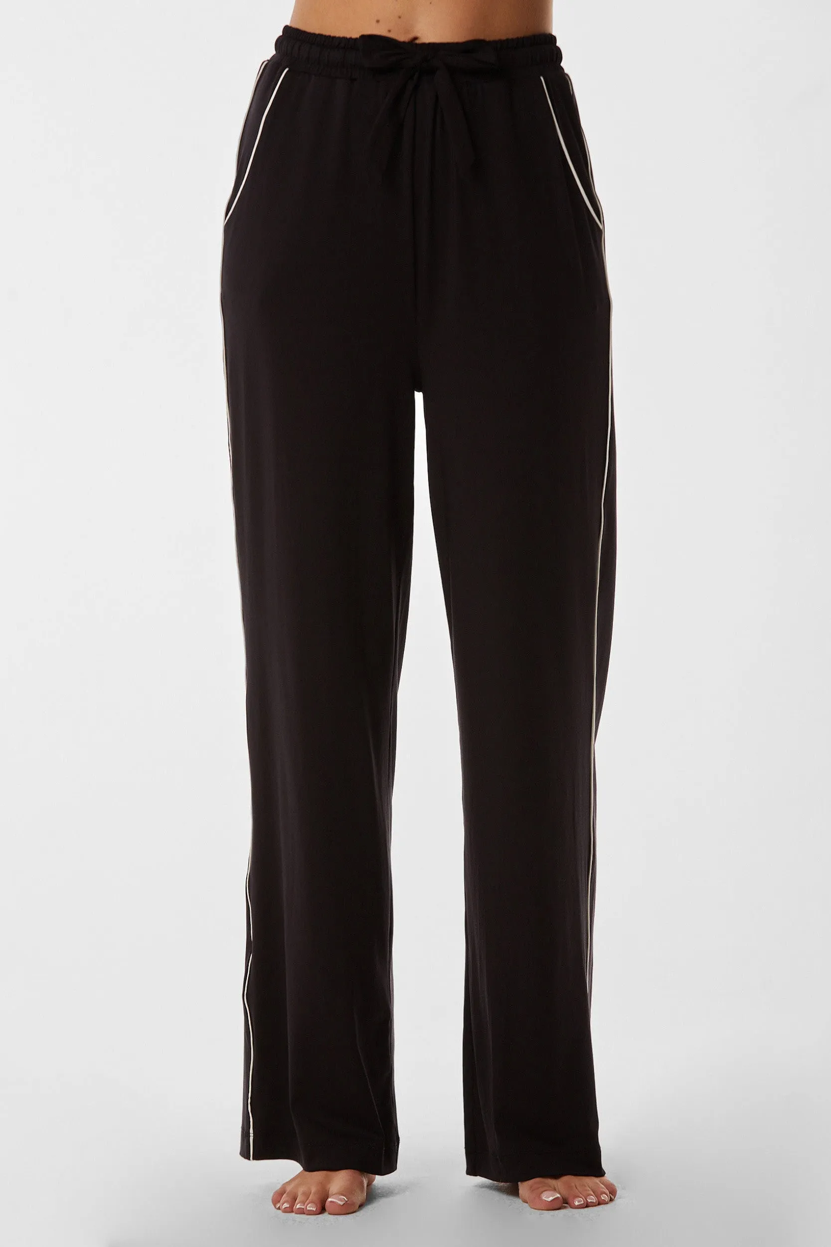 Black Pajama Soft Long Pant