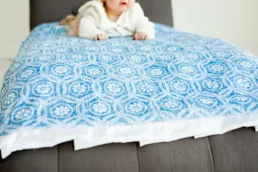 Blue Kaleidoscope Blanket