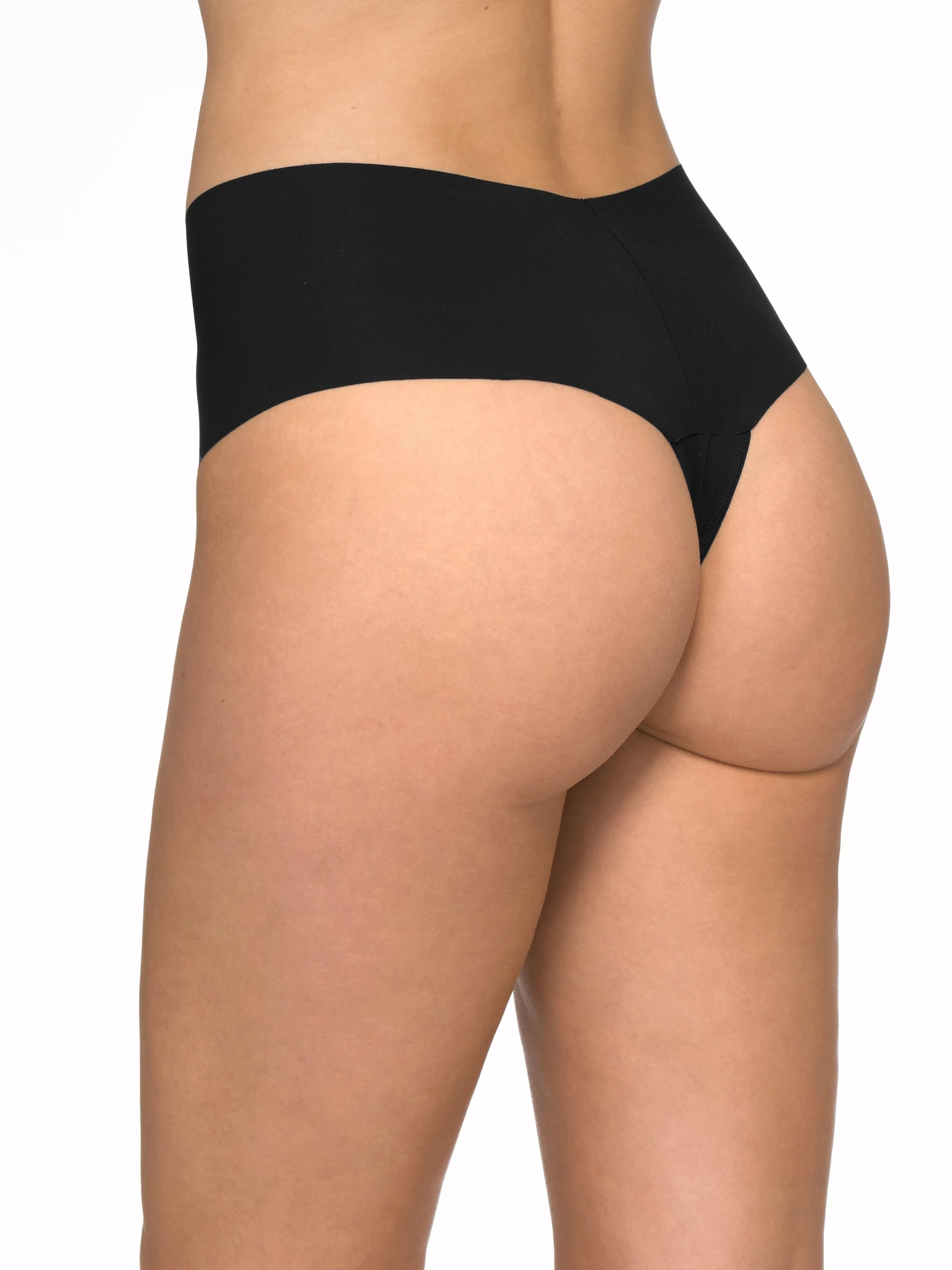 BreatheSoft® High Rise Thong Black