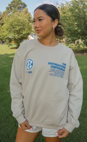 charlie southern: sec tan sweatshirt