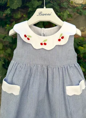 Cherry Scalloped Dress