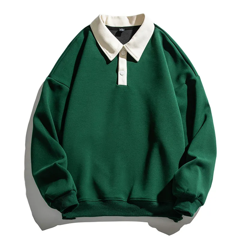 Classic Vibe | Casual Polo Sweatshirt