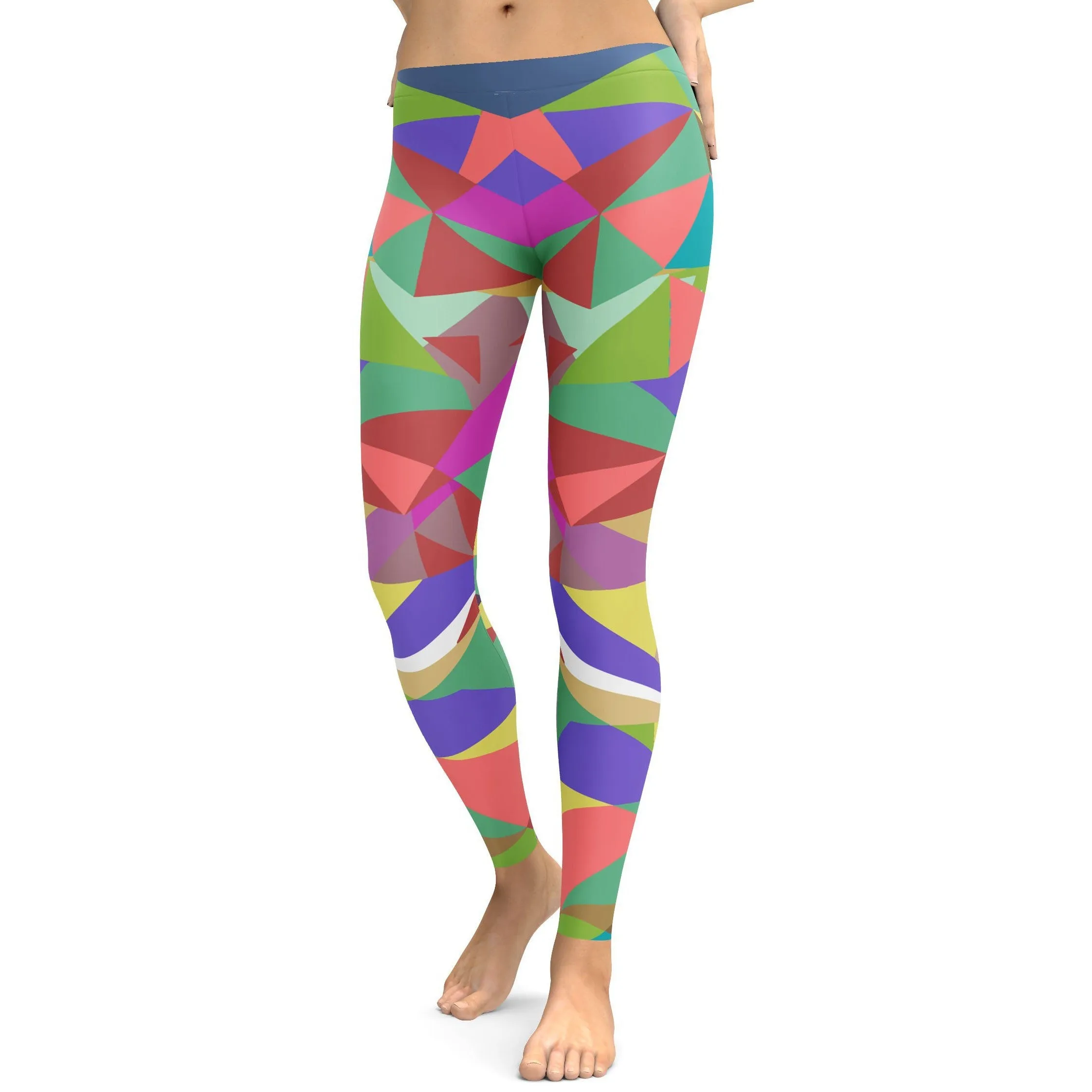 Colored Mosaic Leggings