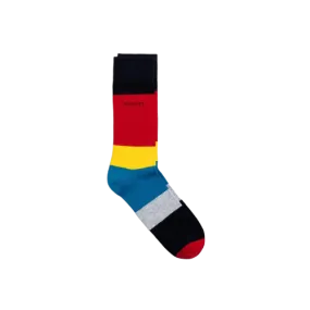 Colour Block Socks - Russett Orange | Plum Jam | Wine | Teal