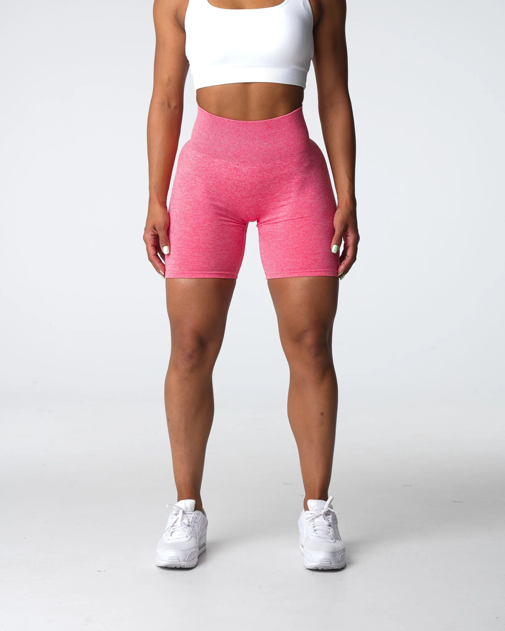 Coral Scrunch Seamless Shorts