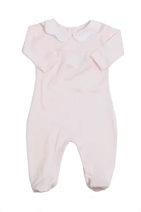 Cotton Pajama Pima Cotton with white dots and scallop neck