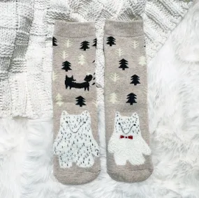 Cozy Cotton Socks - Bear