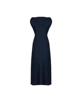 CURTIS MIDI DRESS MULHOLLAND NAVY