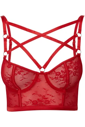 Deadly Attraction Bra [SCARLET]