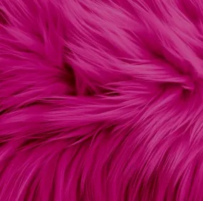 Faux Fur Fabric Squares | Fuchsia