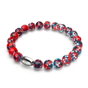 Fire and Ice | .925 Sterling Silver | Firefly Glass Bracelet