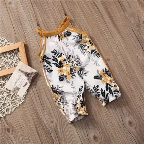 Floral Summer Sleeveless Jumpsuit d1