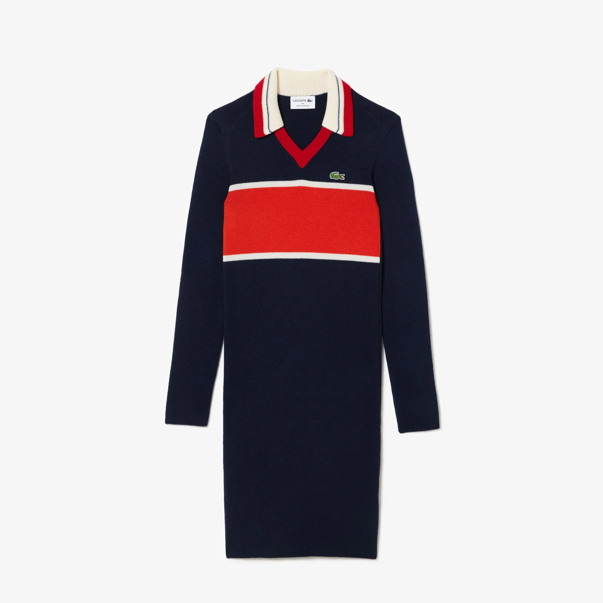 French Made Contrast Polo Dress