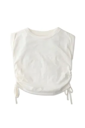 Gingernaps Ruched Sides Sleeveless Tee