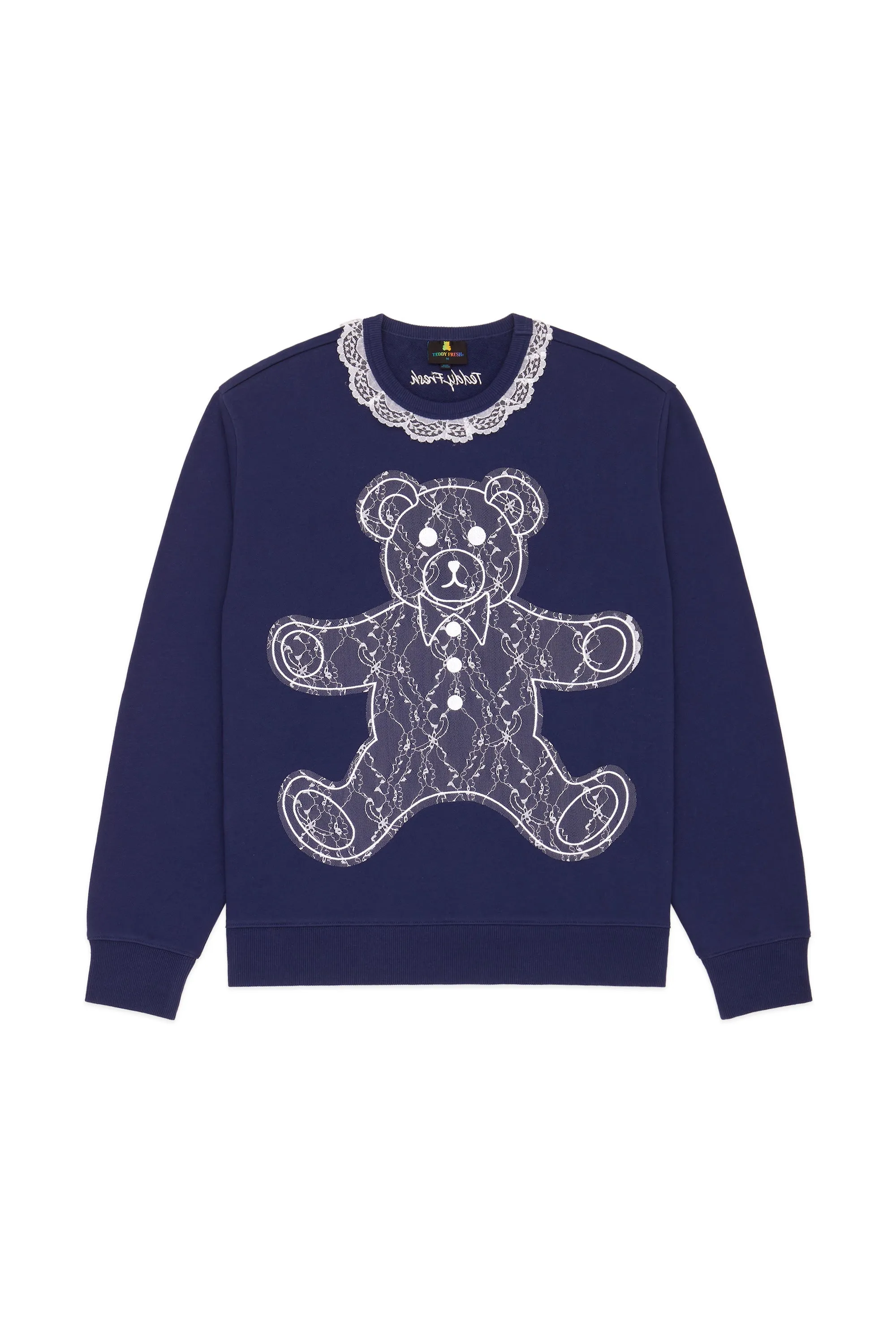 Lace Applique Bear Sweatshirt