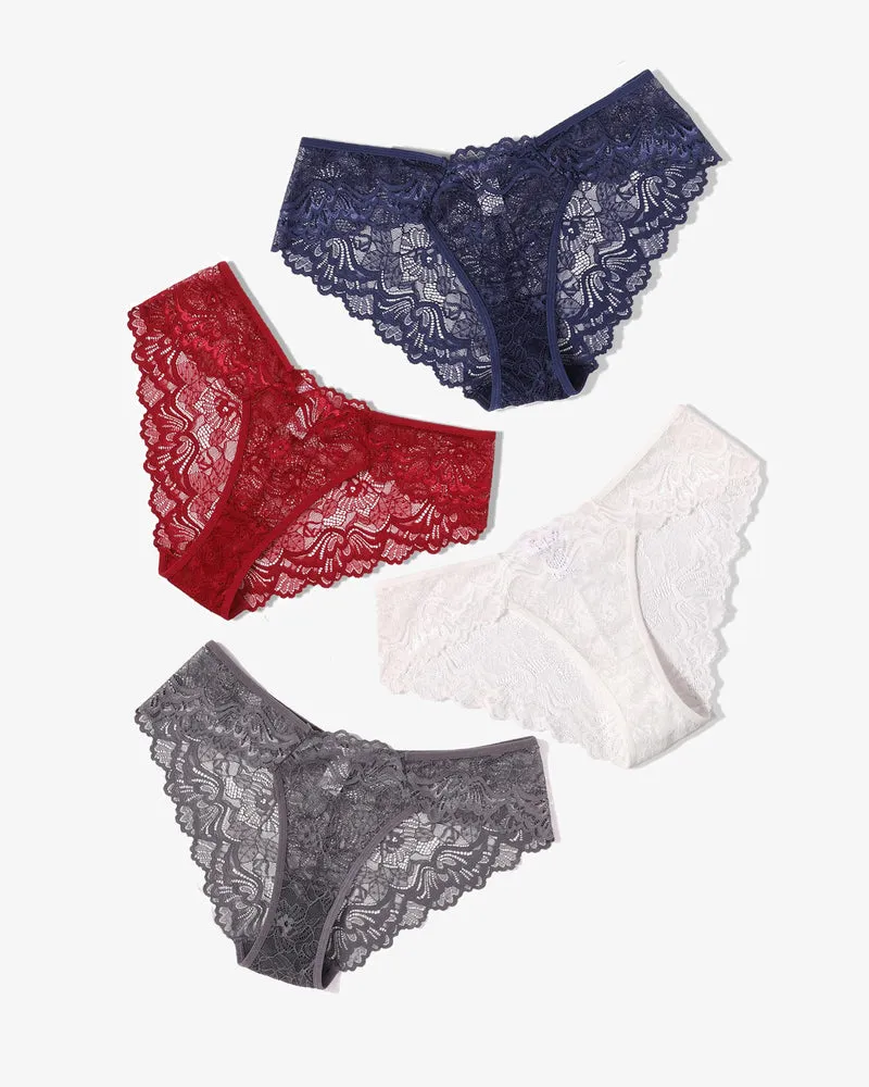 Lace Hipster Panties Breathable Panty