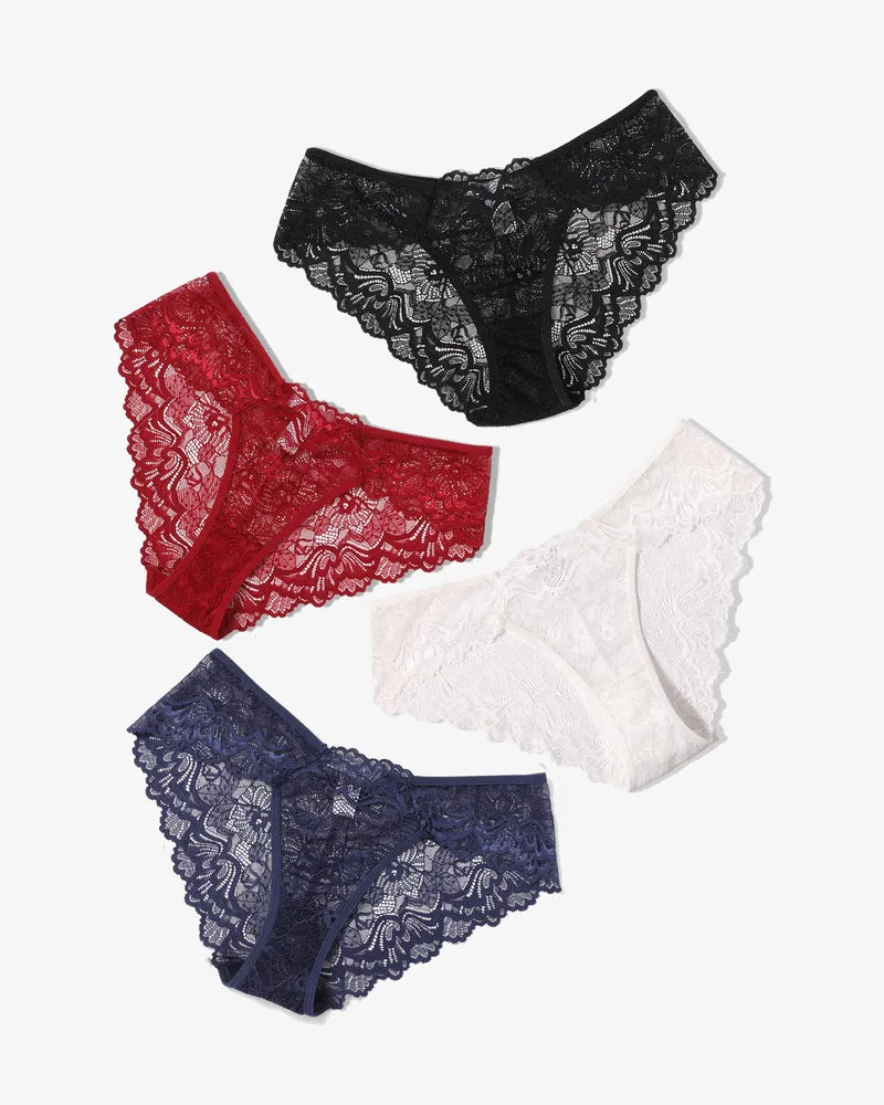 Lace Hipster Panties Breathable Panty