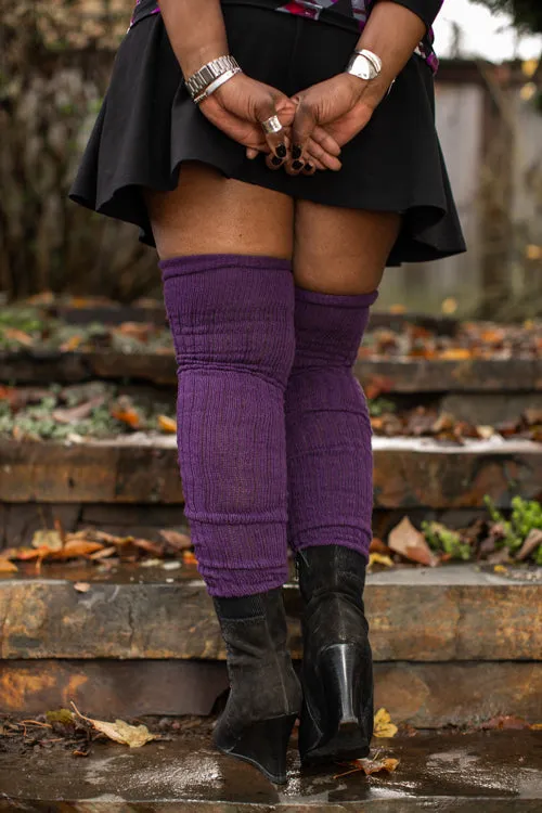 Longer M45 Ribbed Thigh High with Roll Top