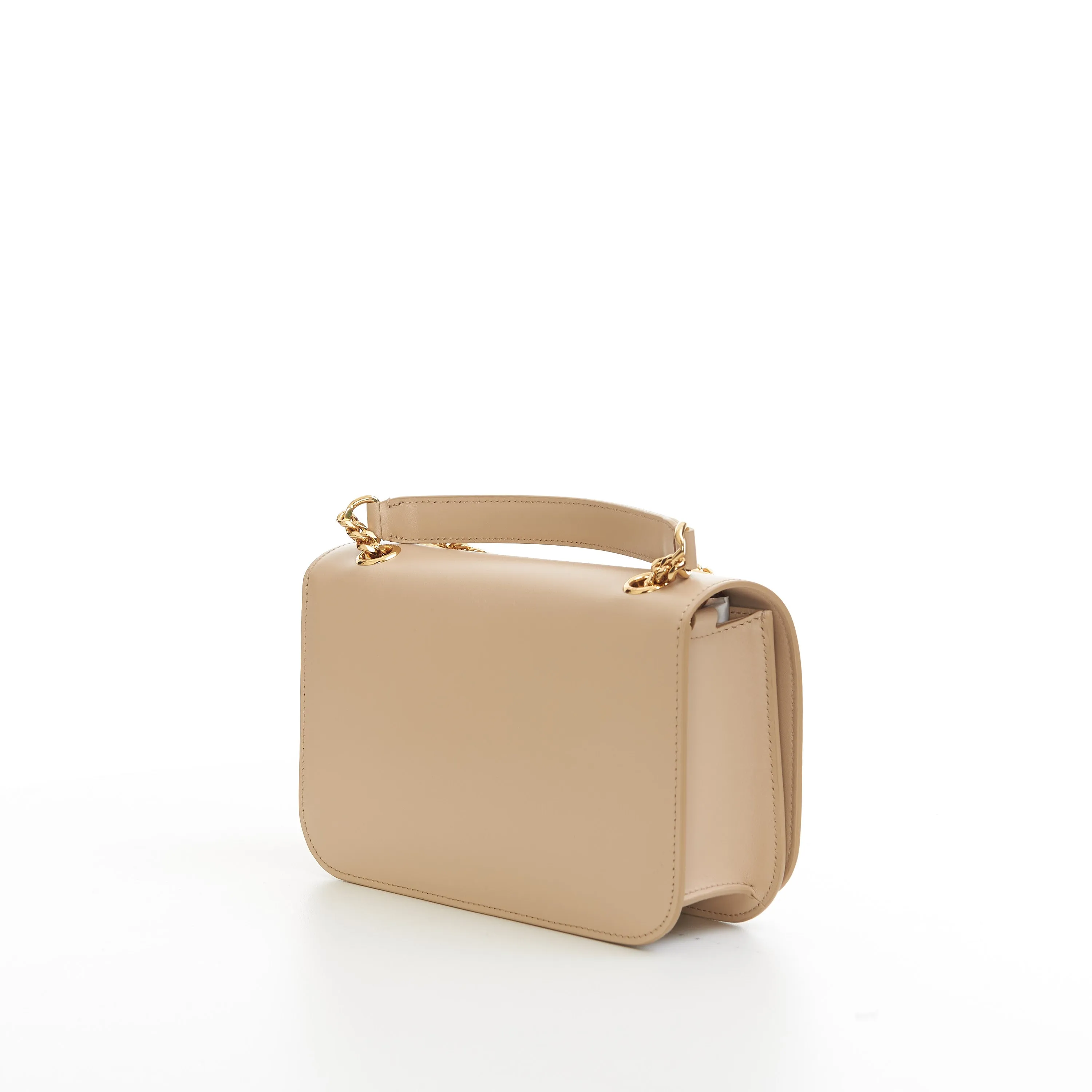 Medium Bag Triomphe Frame In Nude Shiny Calfskin