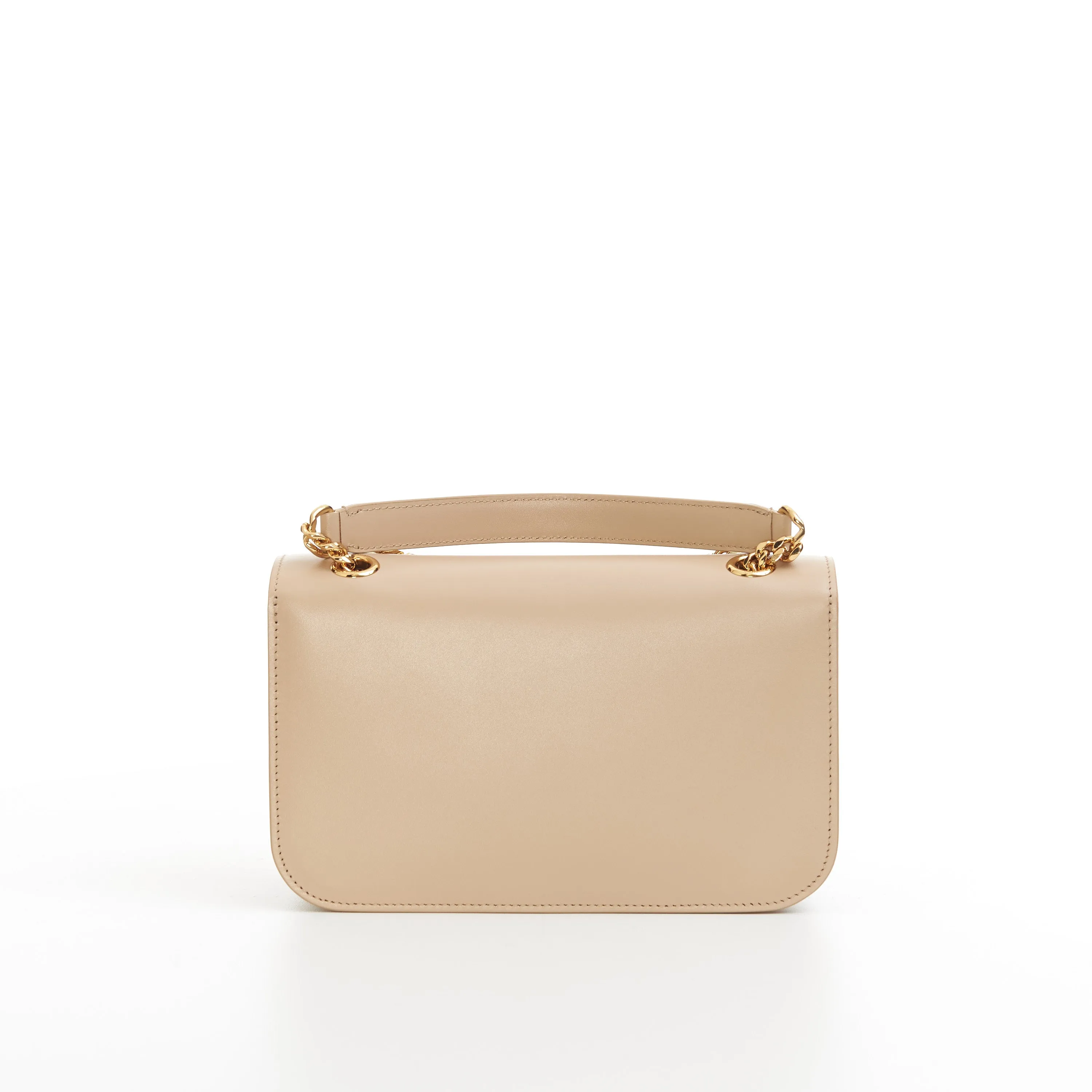 Medium Bag Triomphe Frame In Nude Shiny Calfskin