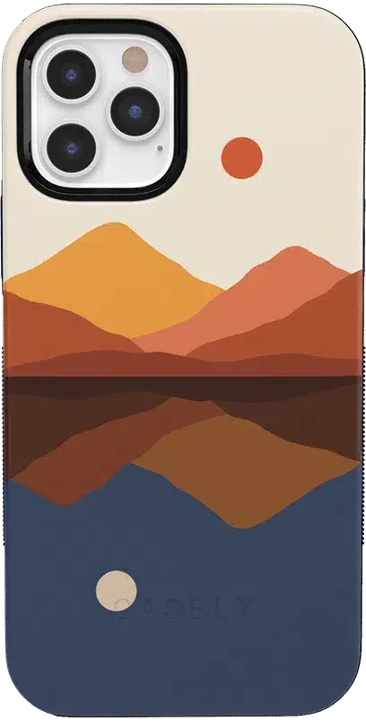 Opposites Attract | Day & Night Colorblock Mountains Case