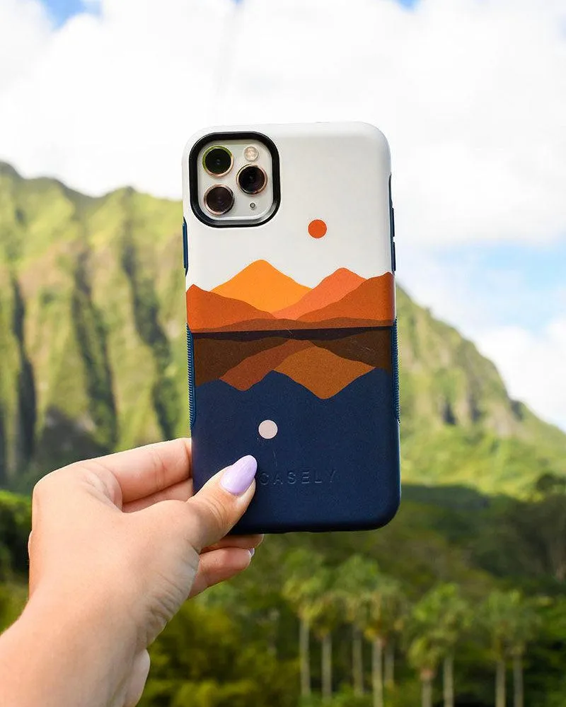 Opposites Attract | Day & Night Colorblock Mountains Case