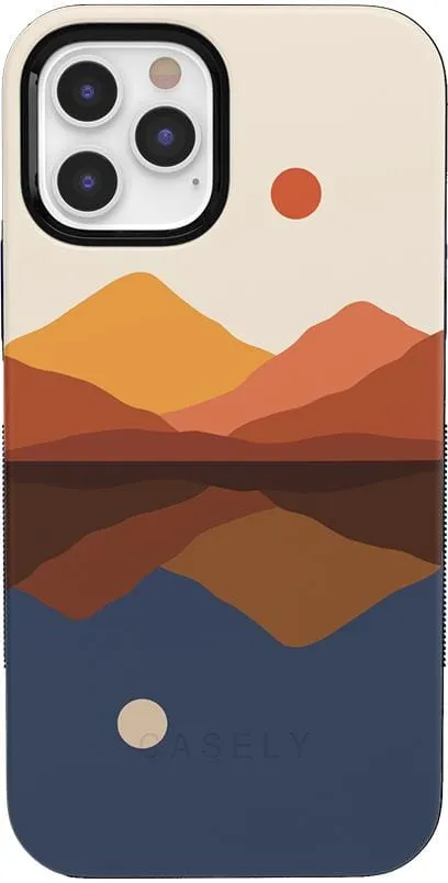 Opposites Attract | Day & Night Colorblock Mountains Case