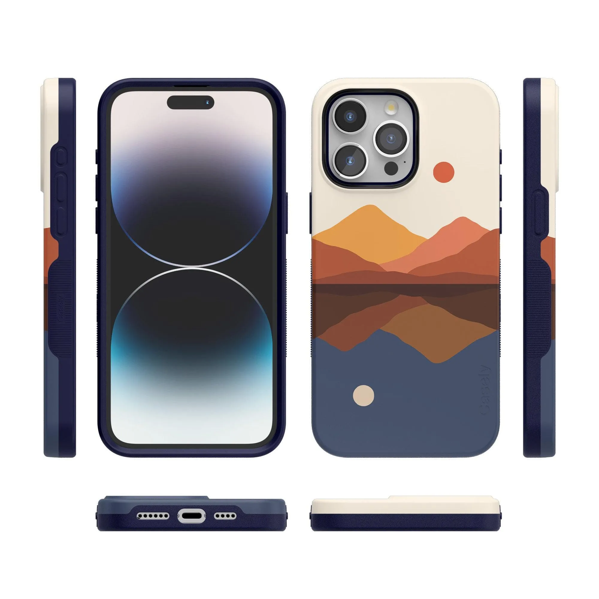 Opposites Attract | Day & Night Colorblock Mountains Case