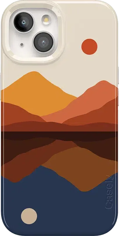 Opposites Attract | Day & Night Colorblock Mountains Case