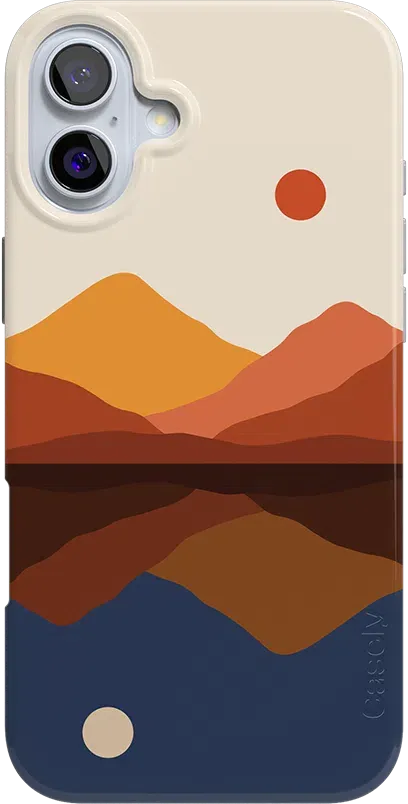 Opposites Attract | Day & Night Colorblock Mountains Case