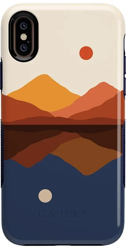 Opposites Attract | Day & Night Colorblock Mountains Case