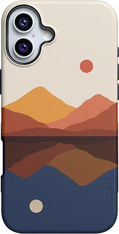 Opposites Attract | Day & Night Colorblock Mountains Case