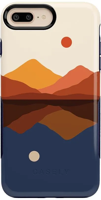 Opposites Attract | Day & Night Colorblock Mountains Case