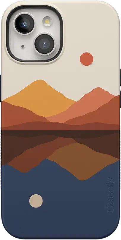 Opposites Attract | Day & Night Colorblock Mountains Case