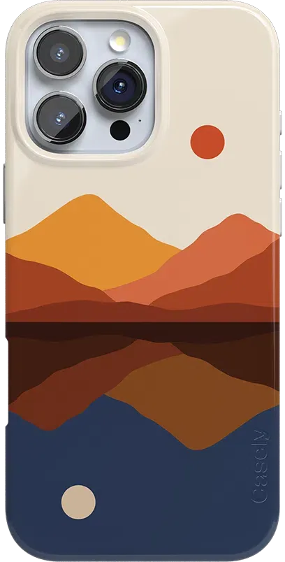 Opposites Attract | Day & Night Colorblock Mountains Case