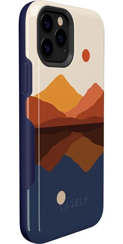 Opposites Attract | Day & Night Colorblock Mountains Case