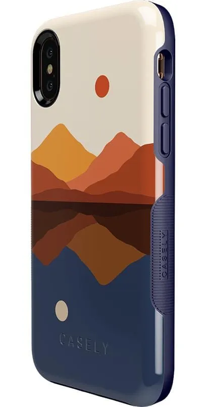 Opposites Attract | Day & Night Colorblock Mountains Case