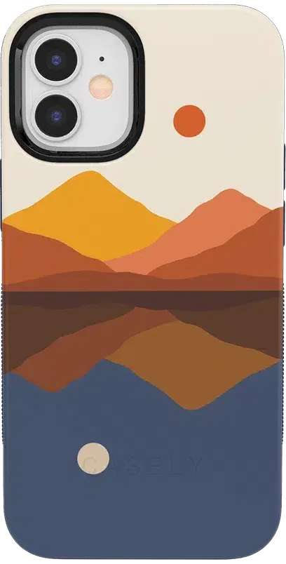 Opposites Attract | Day & Night Colorblock Mountains Case